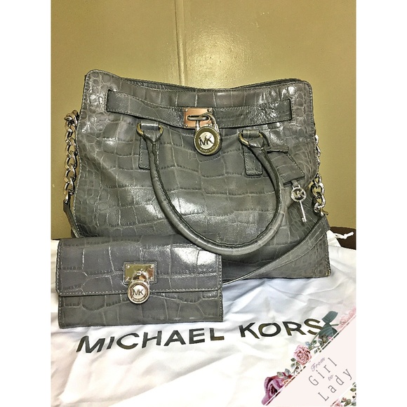 Michael Kors Handbags - Michael Kors Crocodile Hamilton WALLET ONLY